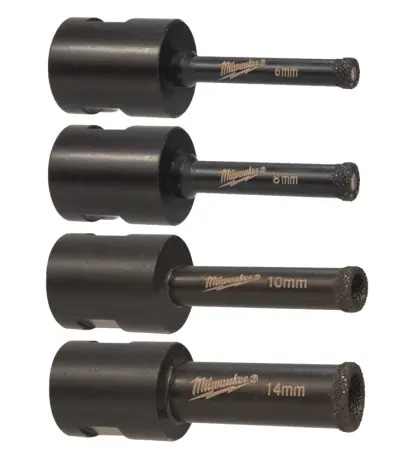 Jádrové vrtáky Milwaukee DIAMOND MAX™ (4 ks pro suché vrtání) (MI4932471863)